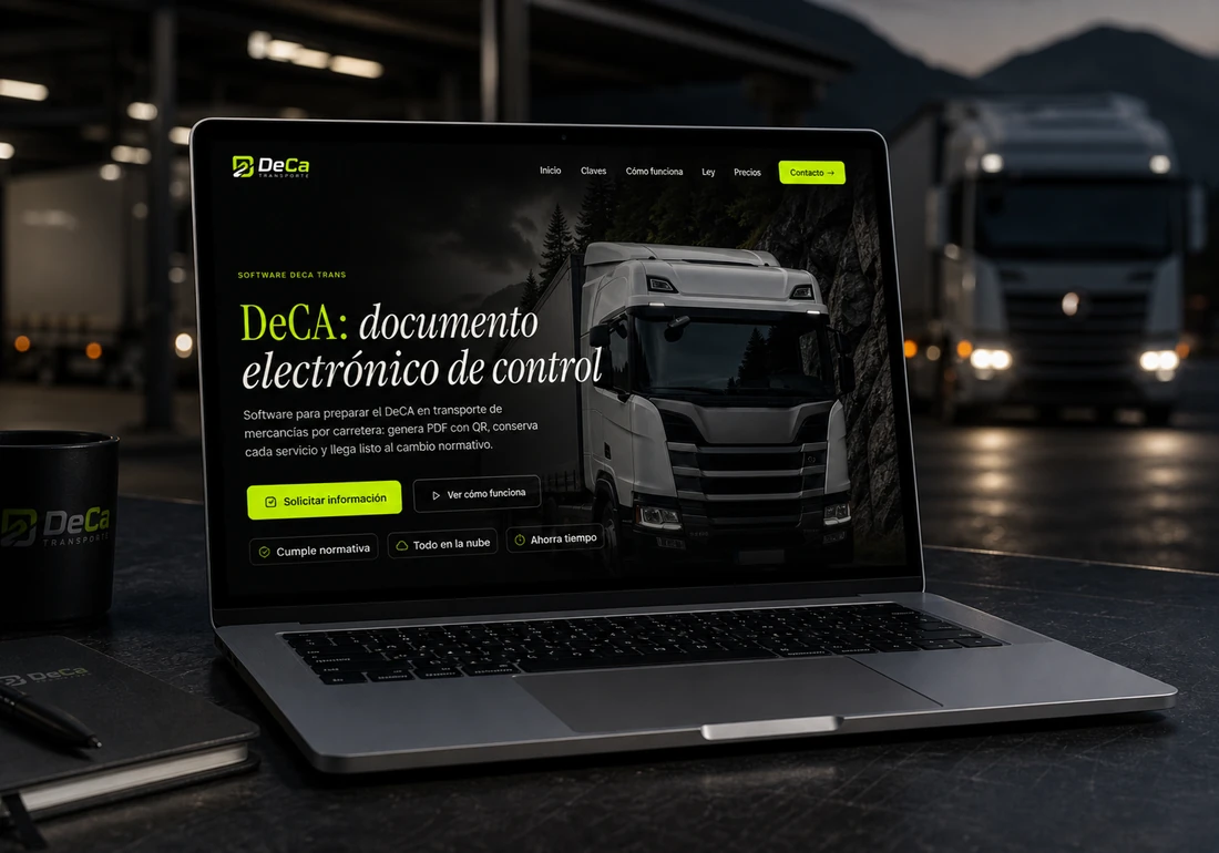 Web de Deca Transporte